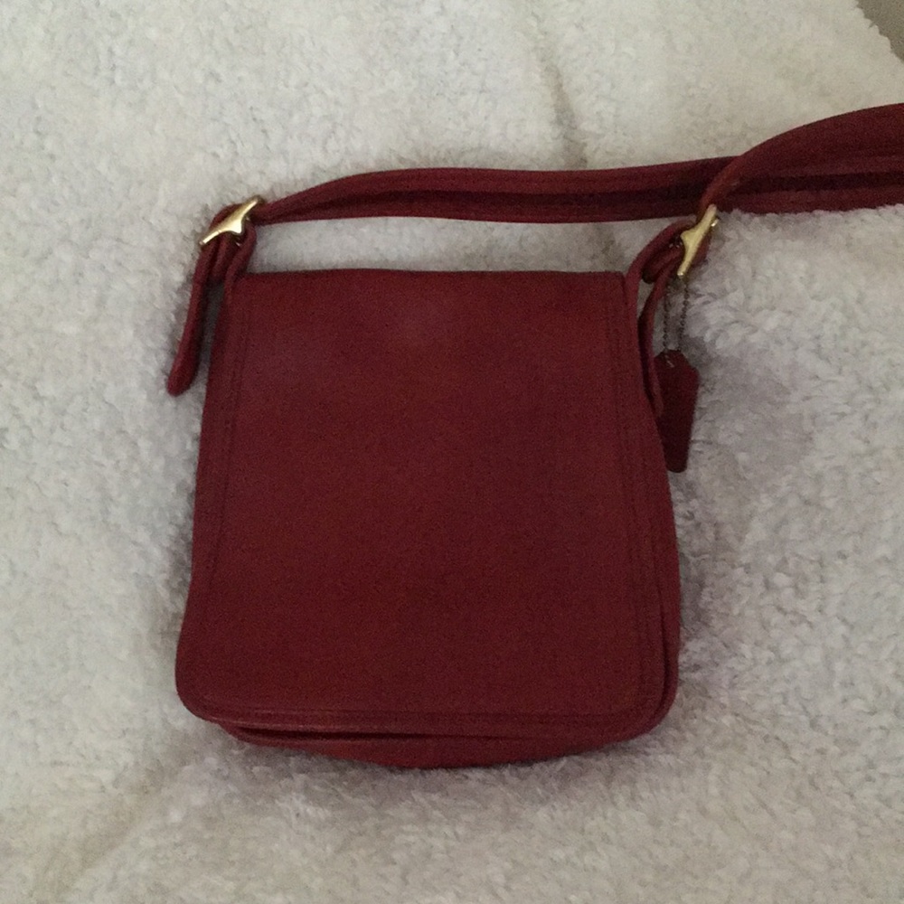 Red coach crossbody
